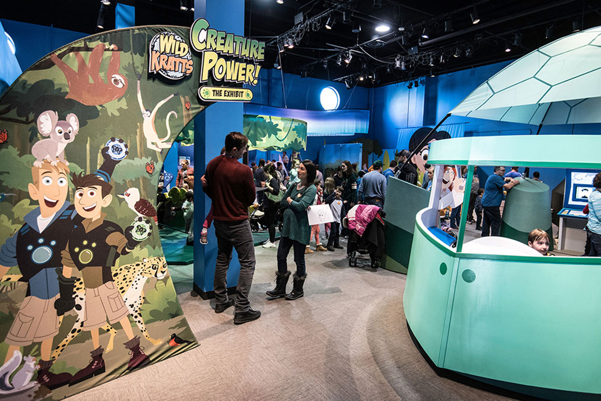 overview of Creature Power! exhibit